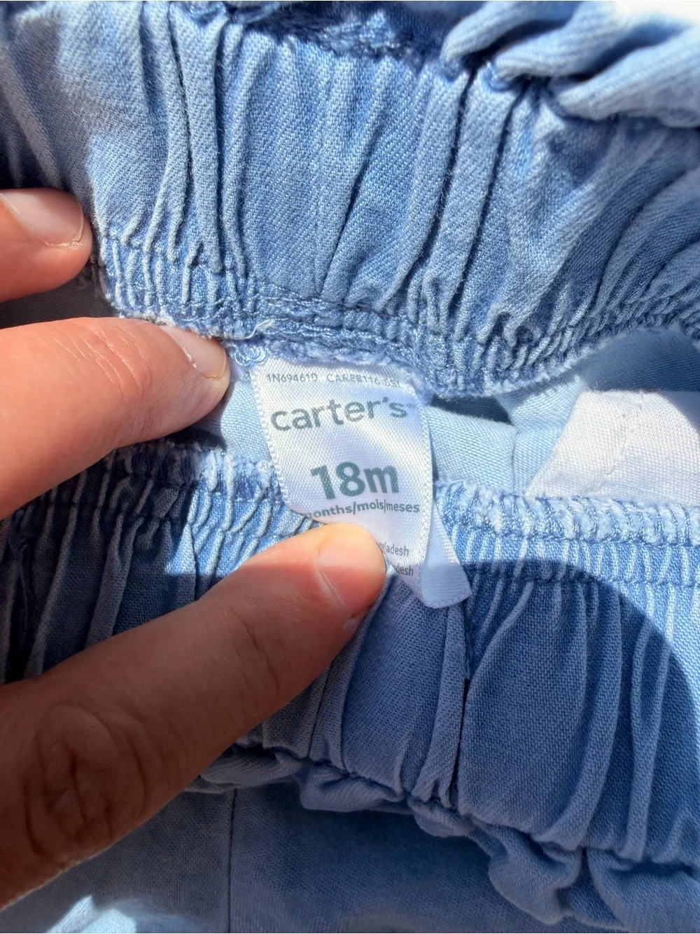 BUNDLE Two-Pack Denim Shorts in Dark Blue and Light Blue
